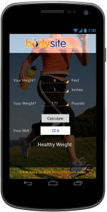 Android app developed for bodysite